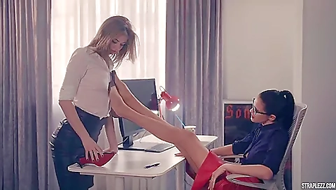 Lesbian At The Office Hot Video Lesbian At The Office Hot Video