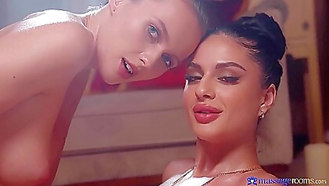 Sexy brunette gets her face with cum Sexy brunette gets her face with cum