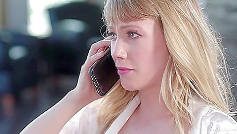 Mature couple gives each other