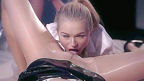 Mature lesbian orgy in action